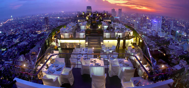 Bar sur le toit de Bangkok